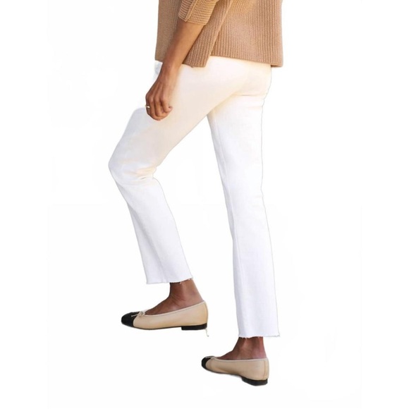 FRANK & EILEEN derry illusion pull-on jean in antique white - Picture 3 of 11